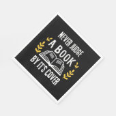 Urteile niemals ein Buch nach dem Cover Serviette (Ecke)