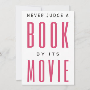 Urteile niemals ein Buch nach dem Film, den ich