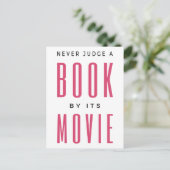 Urteile niemals ein Buch nach dem Film, den ich Postkarte (Stehend Vorderseite)