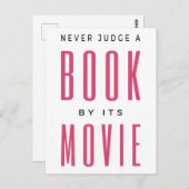 Urteile niemals ein Buch nach dem Film, den ich Postkarte (Vorne/Hinten)
