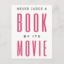 Urteile niemals ein Buch nach dem Film, den ich Postkarte