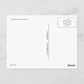 Urteile niemals einen Mann an seinem Fahrzeug! Postkarte (Rückseite)