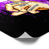 Urteilen Sie nicht, was Sie nicht verstehen, Purp Poster (Ecke)