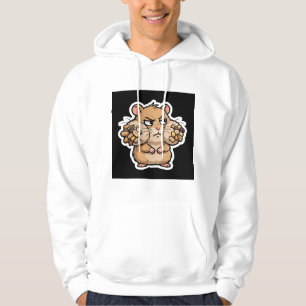 Urteilende Hamster-Seitenansicht Lustig Hoodie