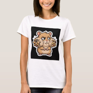Urteilende Hamster-Seitenansicht Lustig T-Shirt