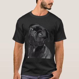 Urteilender schwarzer Mops - Lustiger und süßer Mo T-Shirt