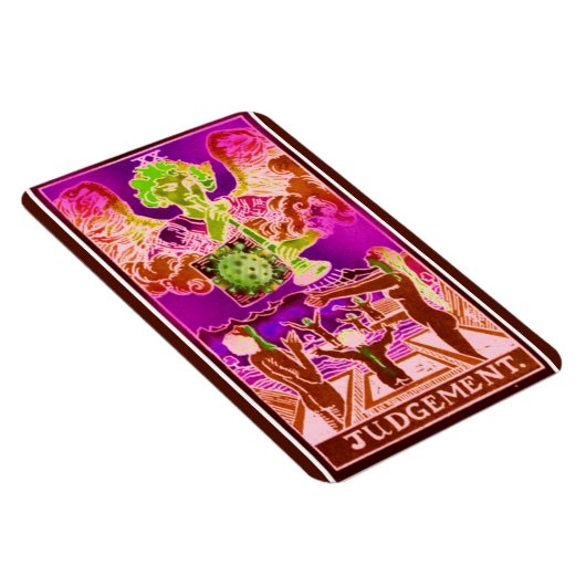 Urteilskarte Coronavirus Art Tarot Magnet (Rechte Seite)