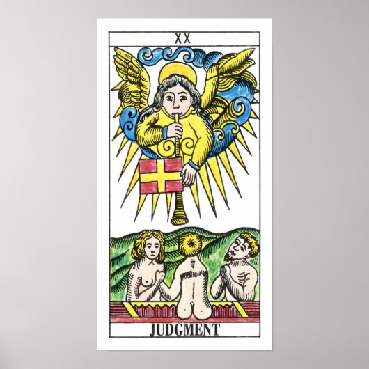 Urteilskarte Tarot Poster (Vorne)