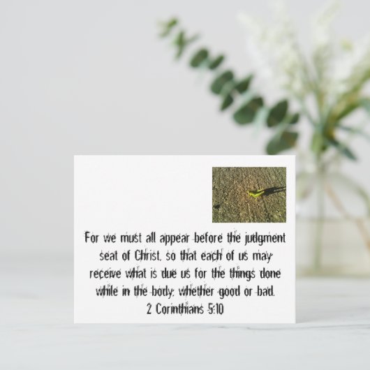 Urteilstag Postkarte (Stehend Vorderseite)