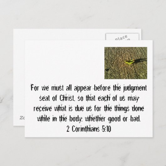 Urteilstag Postkarte (Vorne/Hinten)