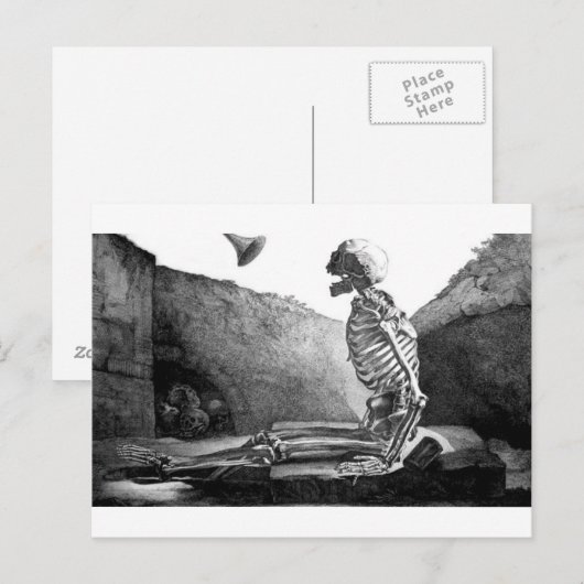 Urteilstag Vintage Postkarte (Vorne/Hinten)