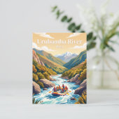 Urubamba-Fluss Peru Postkarte (Stehend Vorderseite)