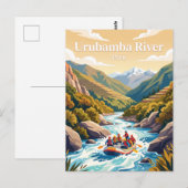 Urubamba-Fluss Peru Postkarte (Vorne/Hinten)