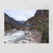 Urubamba Fluss Tal Bahn Cusco Peru Postkarte (Vorderseite)
