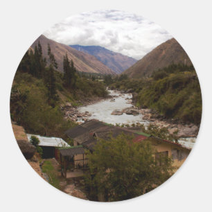 Urubamba heiliger River Valley Cusco Peru Runder Aufkleber