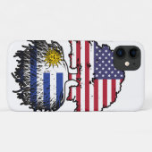 Uruguay American USA Tree Roots Flag Case-Mate iPhone Hülle (Rückseite (Horizontal))