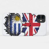 Uruguay British UK Tree Roots Flag Case-Mate iPhone Hülle (Rückseite (Horizontal))