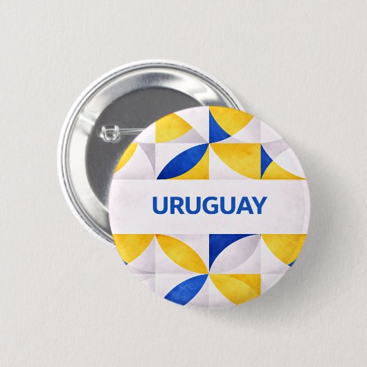 Uruguay Button (Vorne & Hinten)