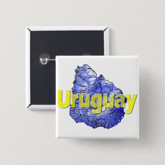 Uruguay Button (Vorne & Hinten)