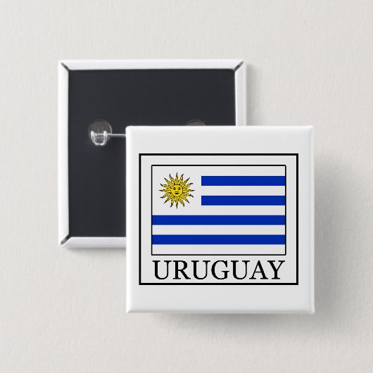 Uruguay Button (Vorne & Hinten)