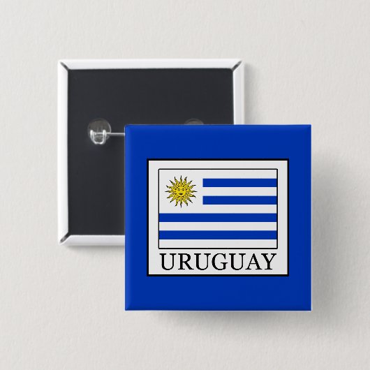 Uruguay Button (Vorne & Hinten)