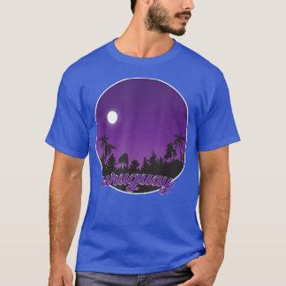 uruguay By night with Palms  T-Shirt