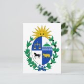 Uruguay Coat of Arms Postcard Postkarte (Stehend Vorderseite)