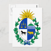 Uruguay Coat of Arms Postcard Postkarte (Vorne/Hinten)