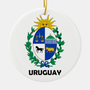 URUGUAY - Emblem/Flagge/Wappen/Symbol Keramikornament