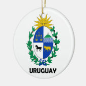 URUGUAY - Emblem/Flagge/Wappen/Symbol Keramikornament (Links)