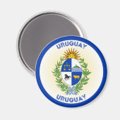 Uruguay-Erbe-Emblem Magnet (Vorderseite/Rückseite)