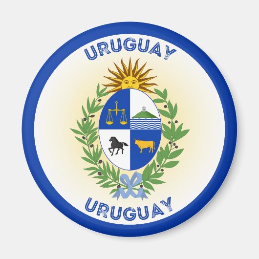 Uruguay-Erbe-Emblem Magnet (Vorne)