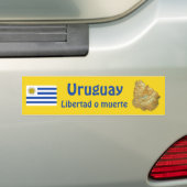 Uruguay Flag and Map Autoaufkleber (Auf Auto)