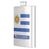 Uruguay Flag Elegant Patriotic Flachmann (Links)