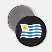 Uruguay Flag Magnet (Vorderseite/Rückseite)