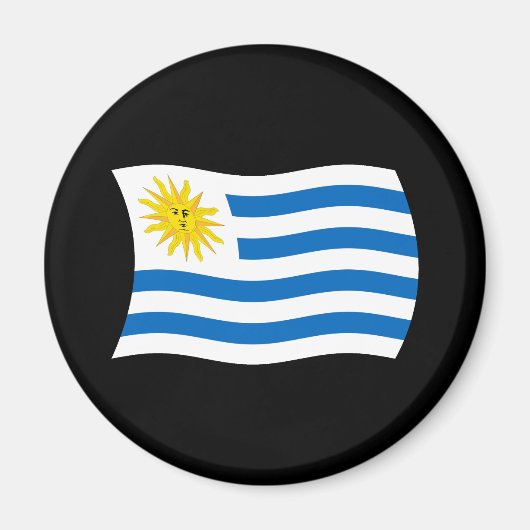 Uruguay Flag Magnet (Vorne)