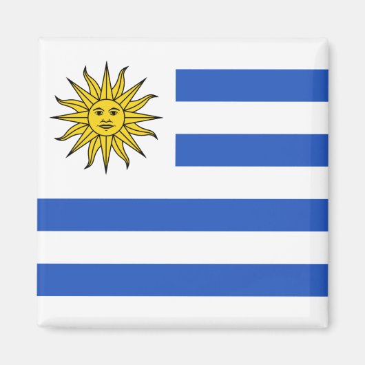 Uruguay Flag Magnet (Vorne)
