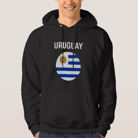Uruguay Flag Modern Hoodie (Vorderseite)