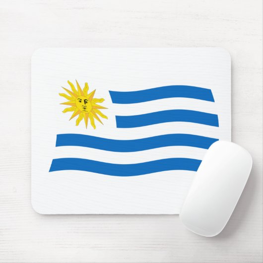 Uruguay Flag Mousepad (Mit Mouse)