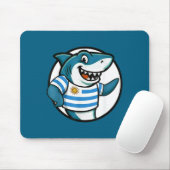 Uruguay Flag Shark Funny Uruguayan Mousepad (Mit Mouse)