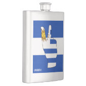 Uruguay Flag Sieg Sign Patriotic Flachmann (Rechts)