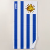 Uruguay Flag Splendid Patriotic Strandtuch (Vorderseite)