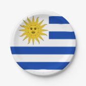 Uruguay Flag Teller, Party, Sport, Uruguay Pappteller (Vorderseite)