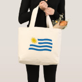 Uruguay Flag Tote Bag Jumbo Stoffbeutel (Vorderseite (Produkt))