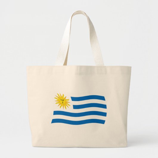 Uruguay Flag Tote Bag Jumbo Stoffbeutel (Vorne)