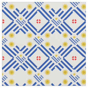 Uruguay Flag & Uruguay Trendy Fabric Mode Stoff