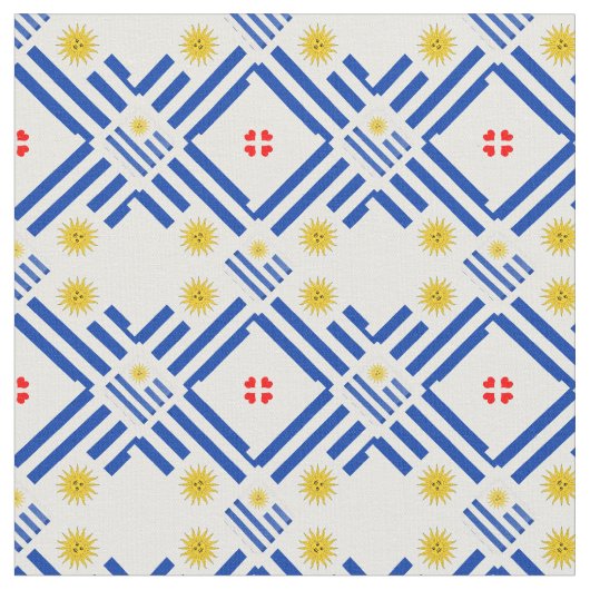 Uruguay Flag & Uruguay Trendy Fabric Mode Stoff (Nahaufnahme)