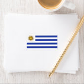 Uruguay-Flagge Adressaufkleber (Insitu)