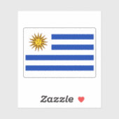 Uruguay-Flagge Aufkleber (Blatt)