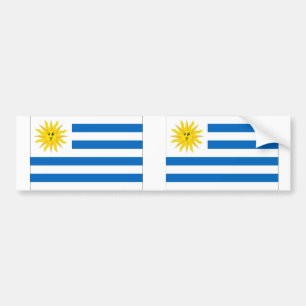 Uruguay-Flagge Autoaufkleber